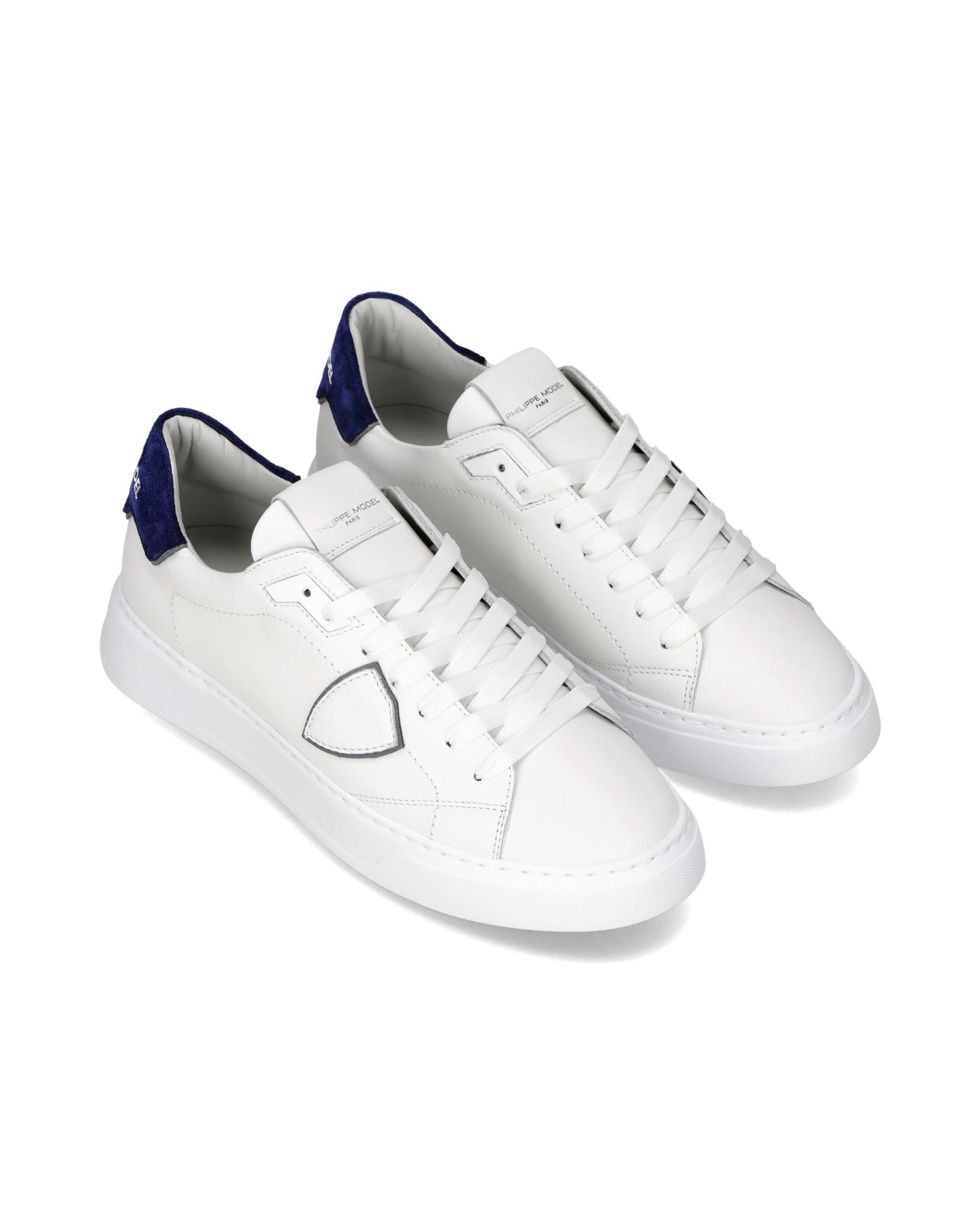 Sneakers Temple Uomo, Bianco Blu
