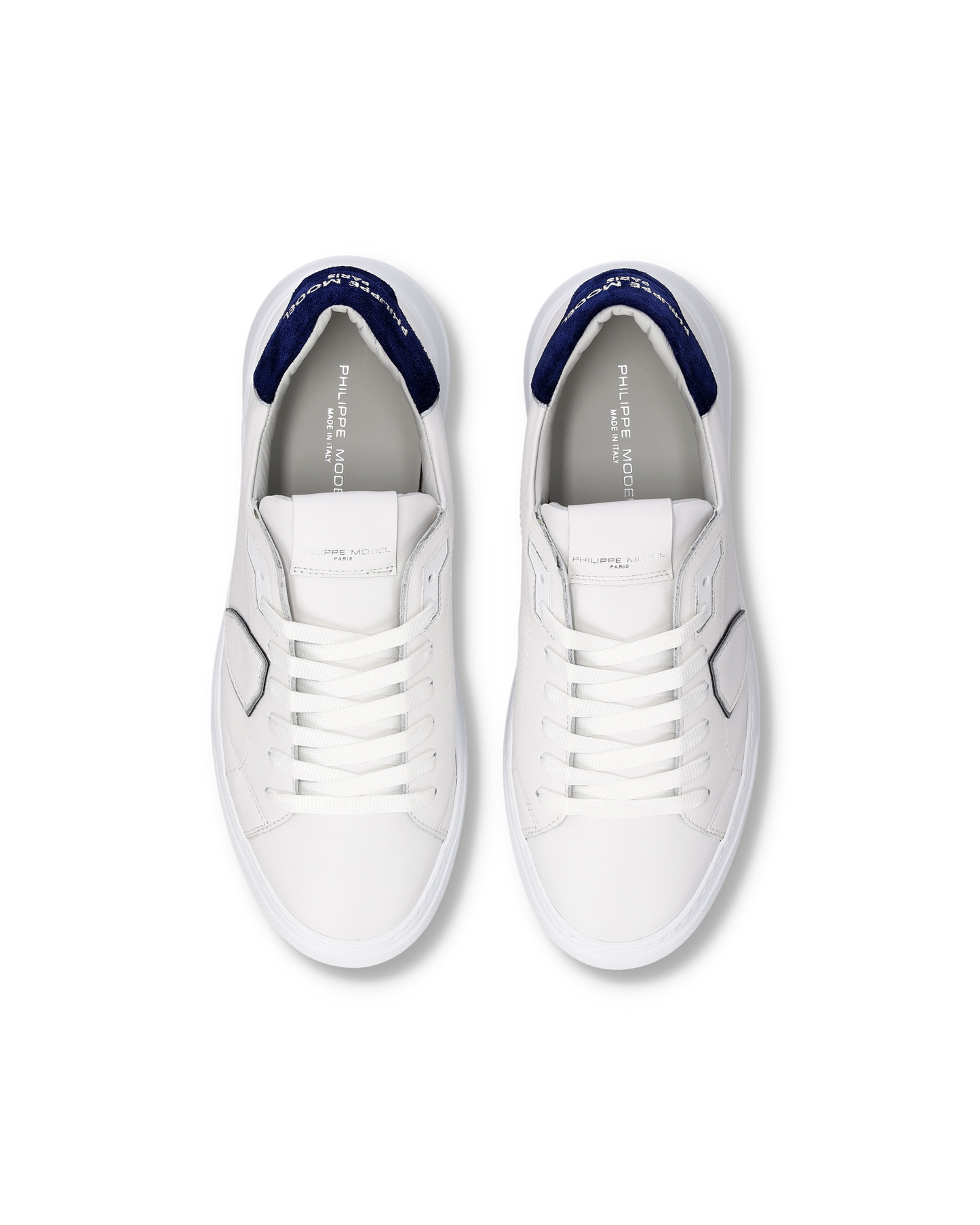 Sneakers Temple Uomo, Bianco Blu