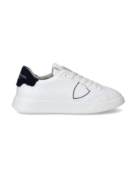 Sneaker basse Temple uomo - bianco e blu