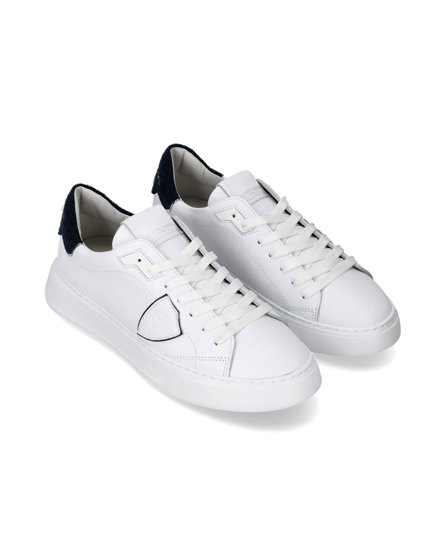 Sneaker basse Temple uomo - bianco e blu