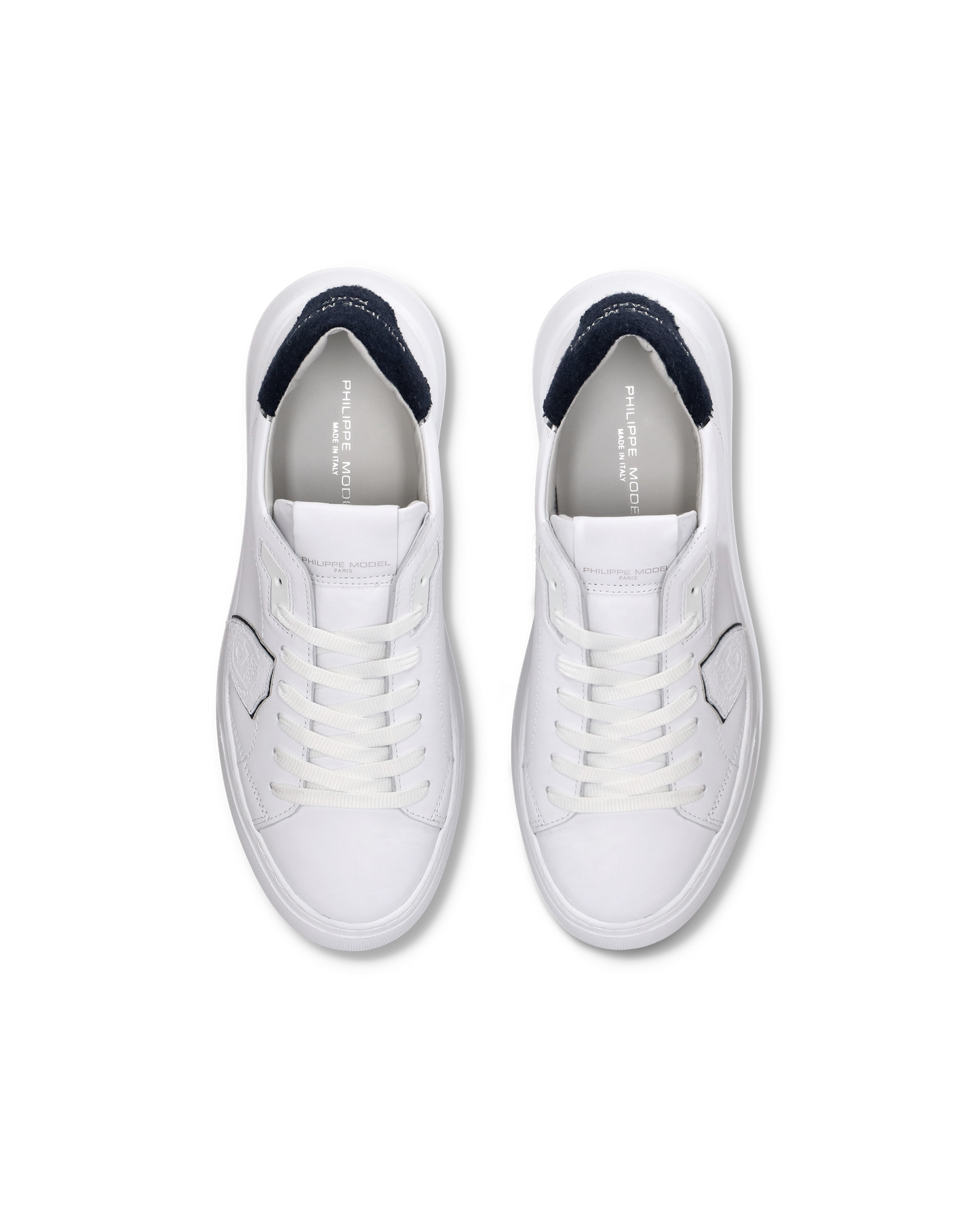 Sneaker basse Temple uomo - bianco e blu