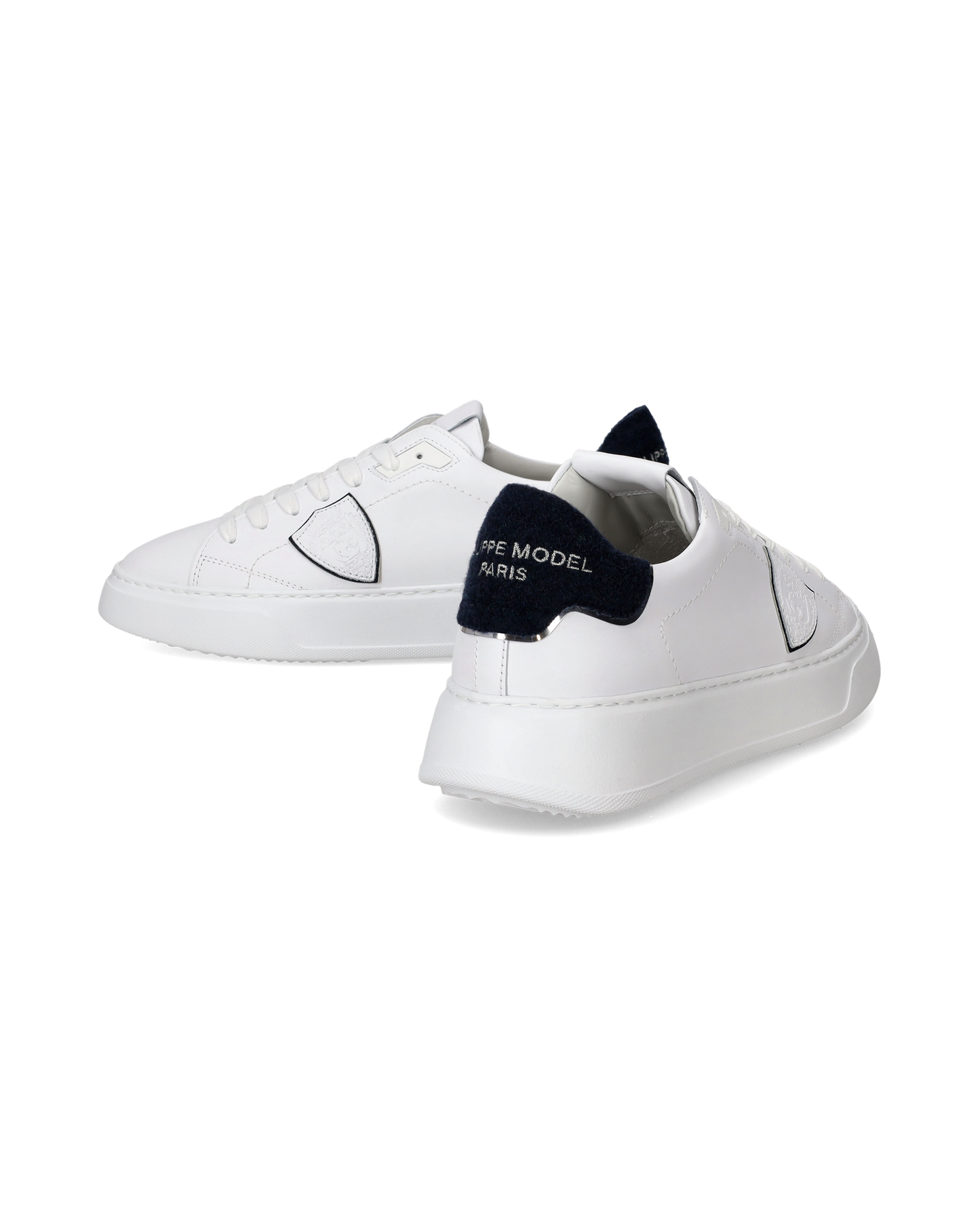 Sneaker basse Temple uomo - bianco e blu