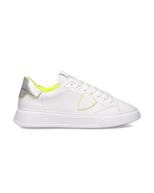 Sneakers Temple Uomo, Bianco Giallo