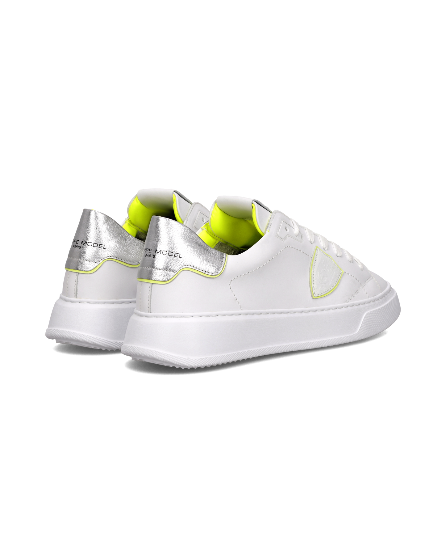 Sneakers Temple Uomo, Bianco Giallo