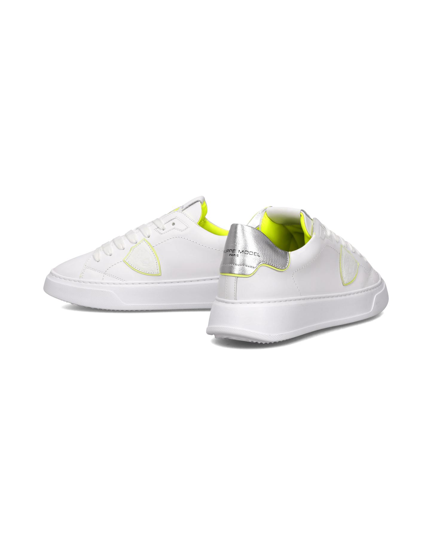 Sneakers Temple Uomo, Bianco Giallo