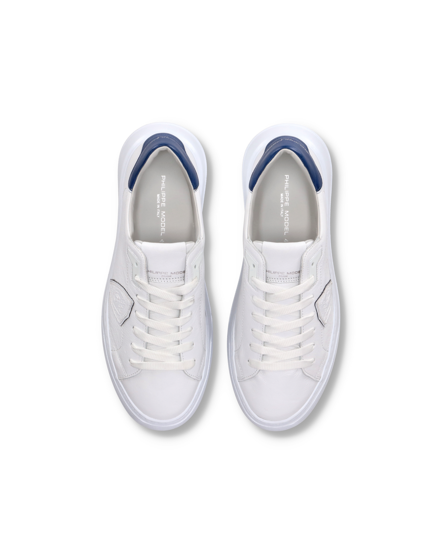 Sneakers Temple Men, White Blue