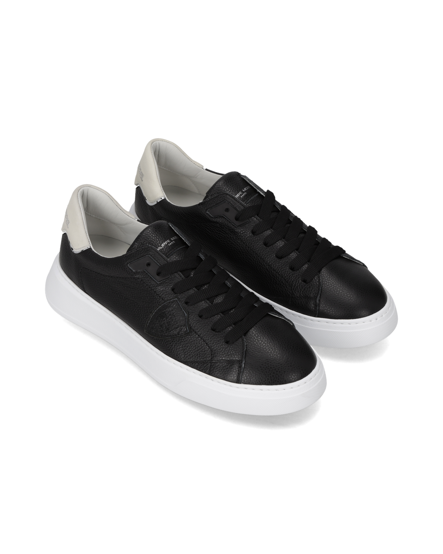 Baskets Temple Homme, Noir Lait