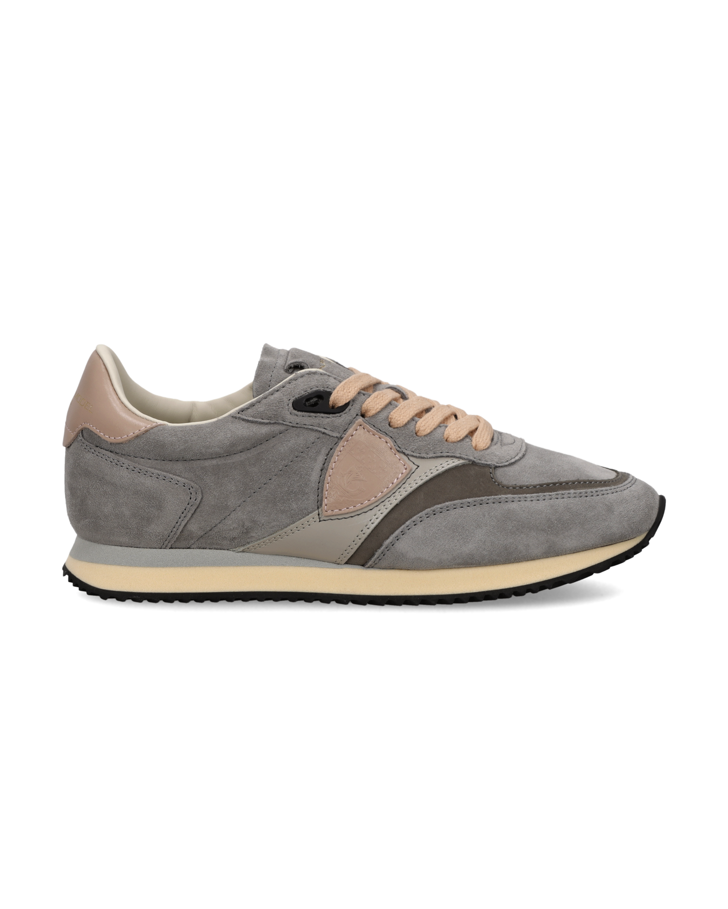 Baskets Blville Femme, Gris Taupe et Rose