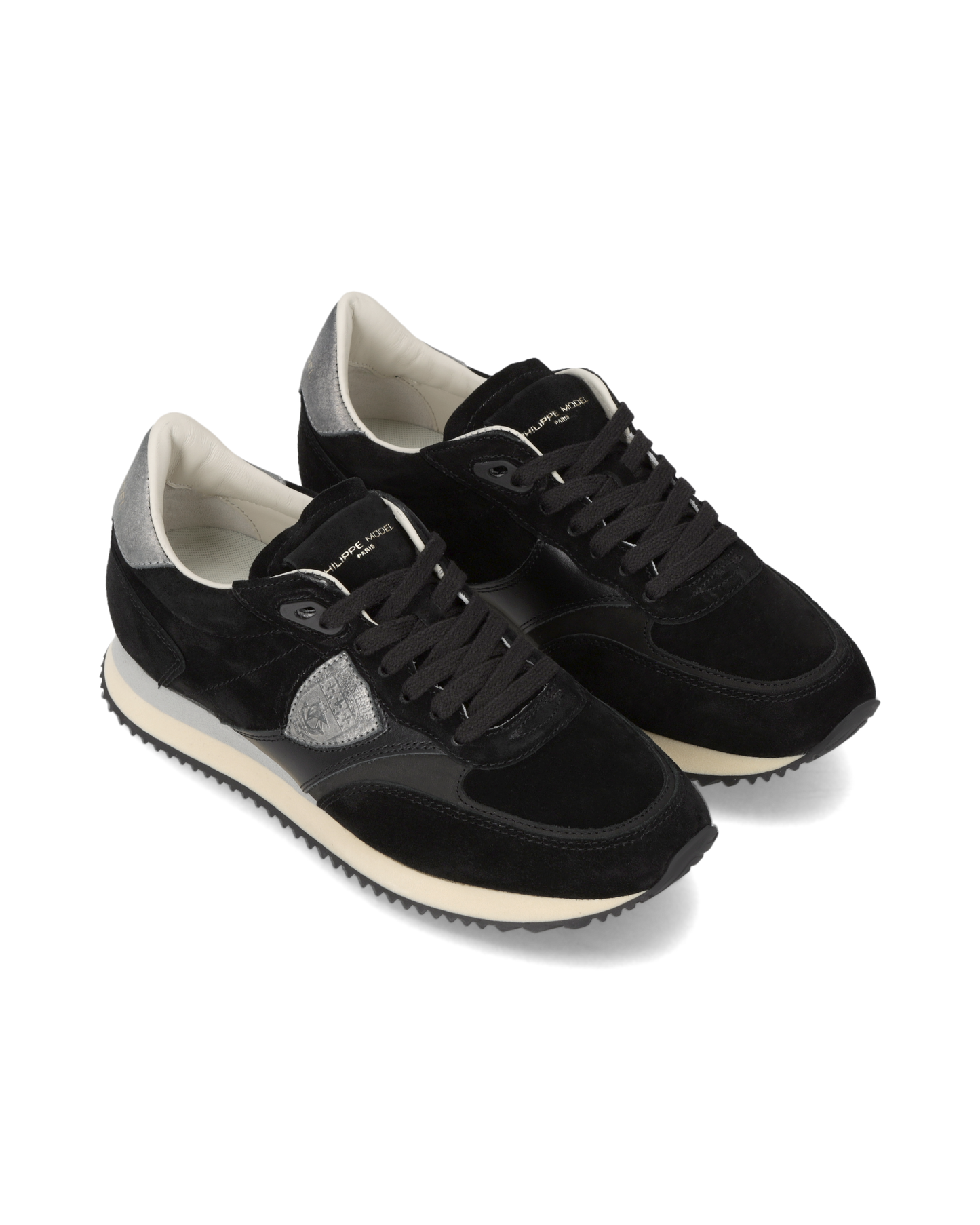 Baskets Blville Femme, Noir Gris Anthracite 