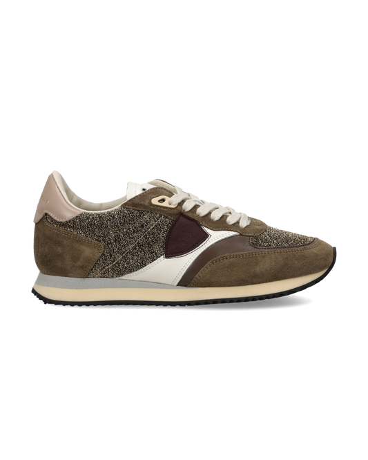Zapatillas Blville Para Mujer, Tierra Antracita y Dorado