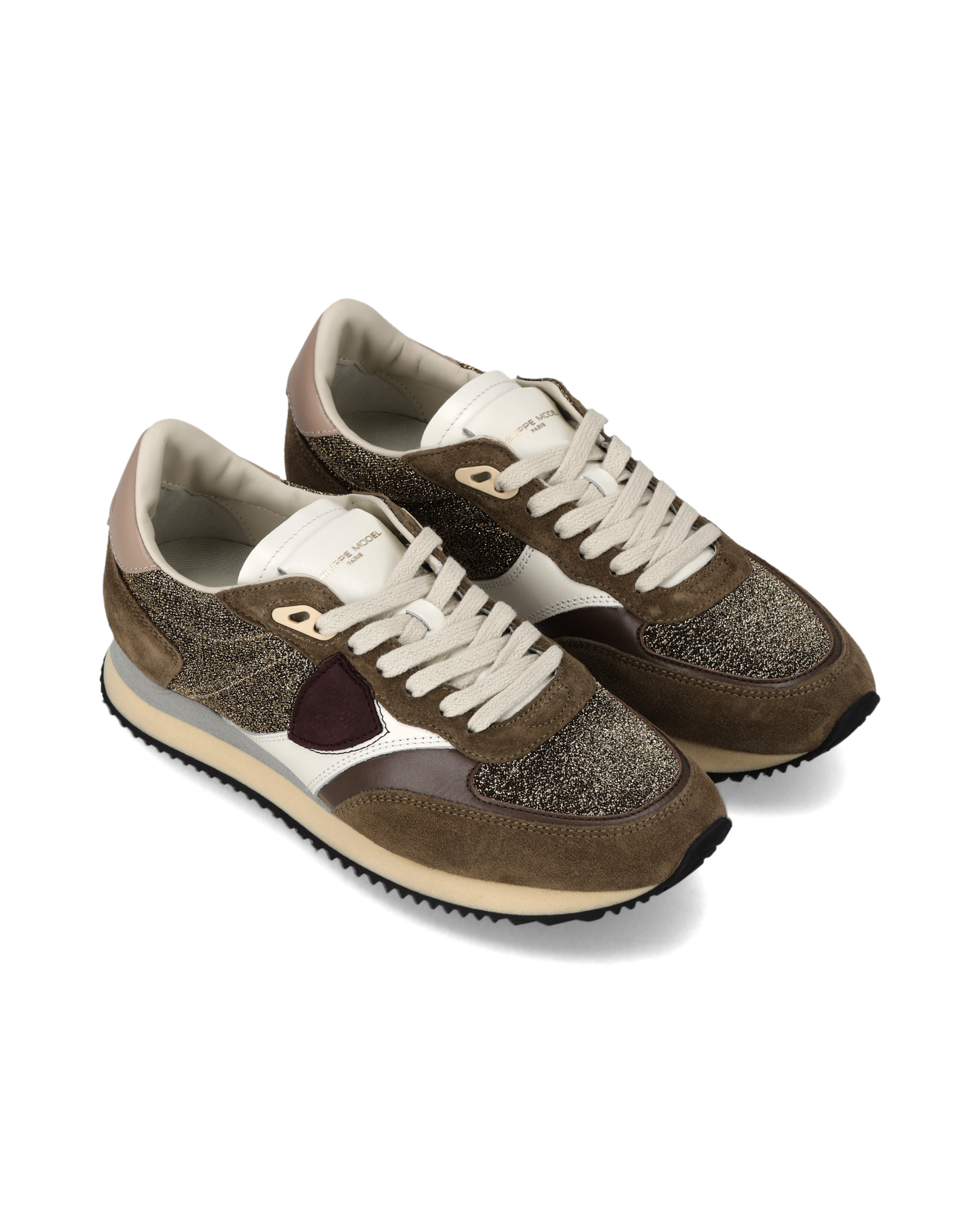 Zapatillas Blville Para Mujer, Tierra Antracita y Dorado