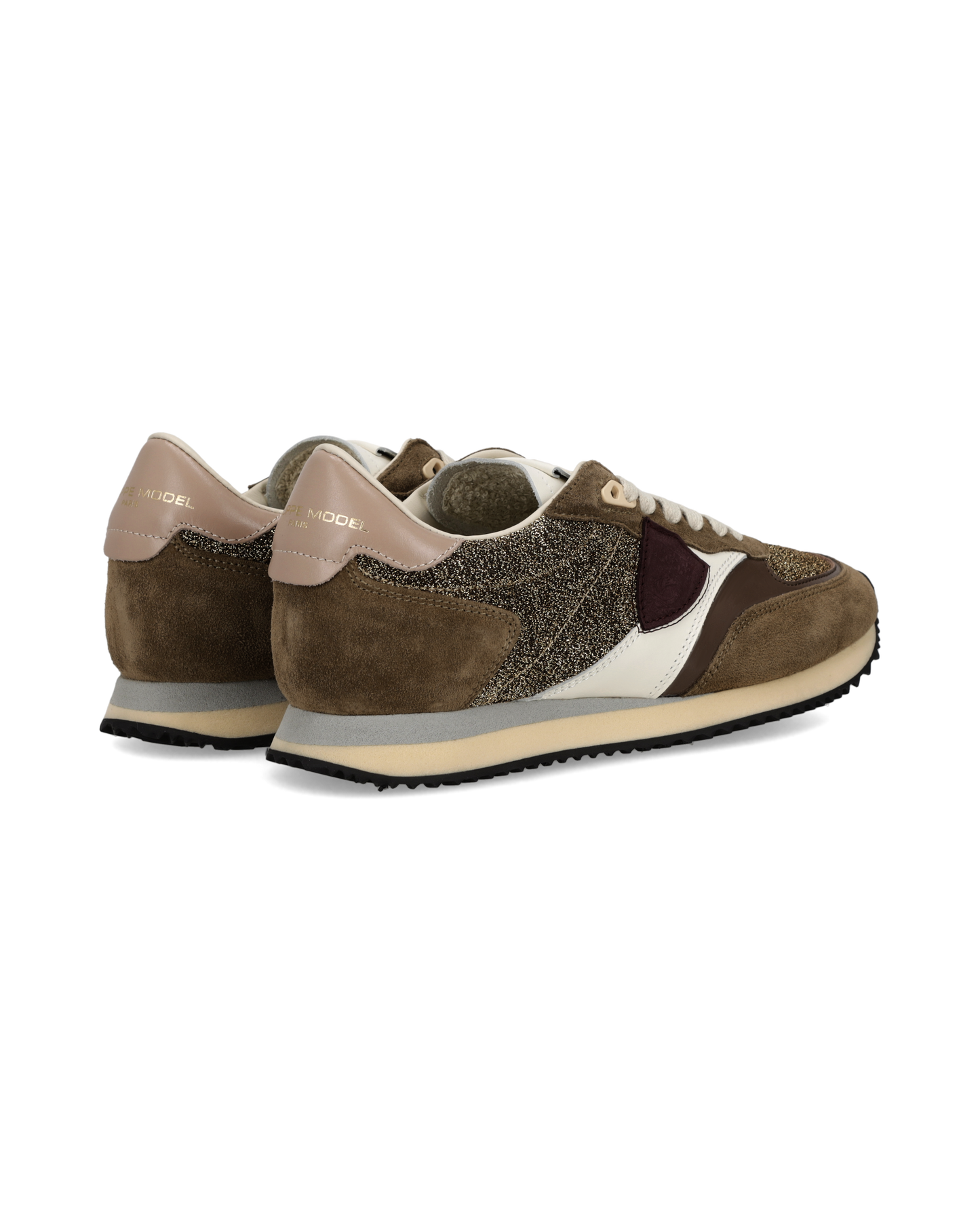 Zapatillas Blville Para Mujer, Tierra Antracita y Dorado
