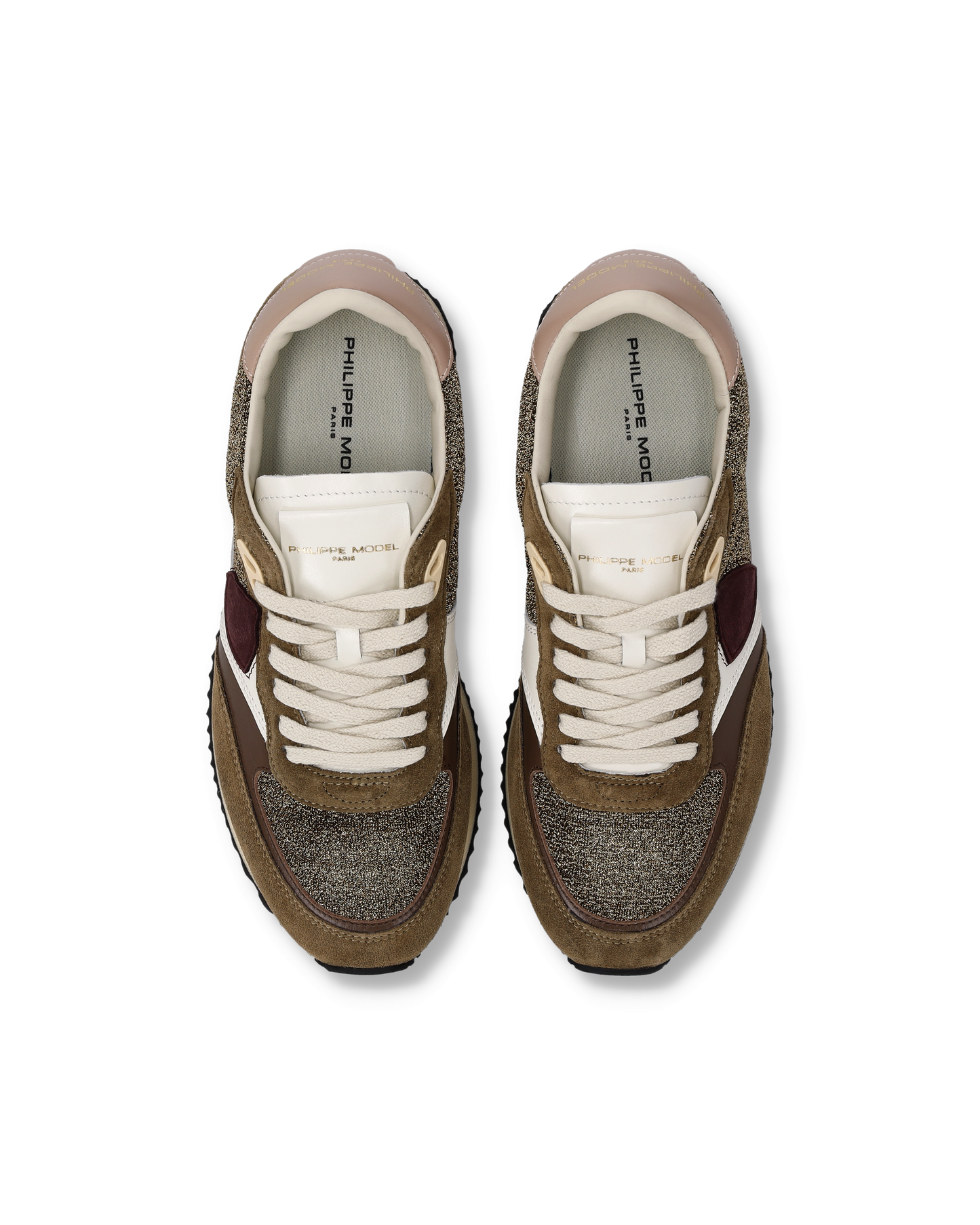 Zapatillas Blville Para Mujer, Tierra Antracita y Dorado