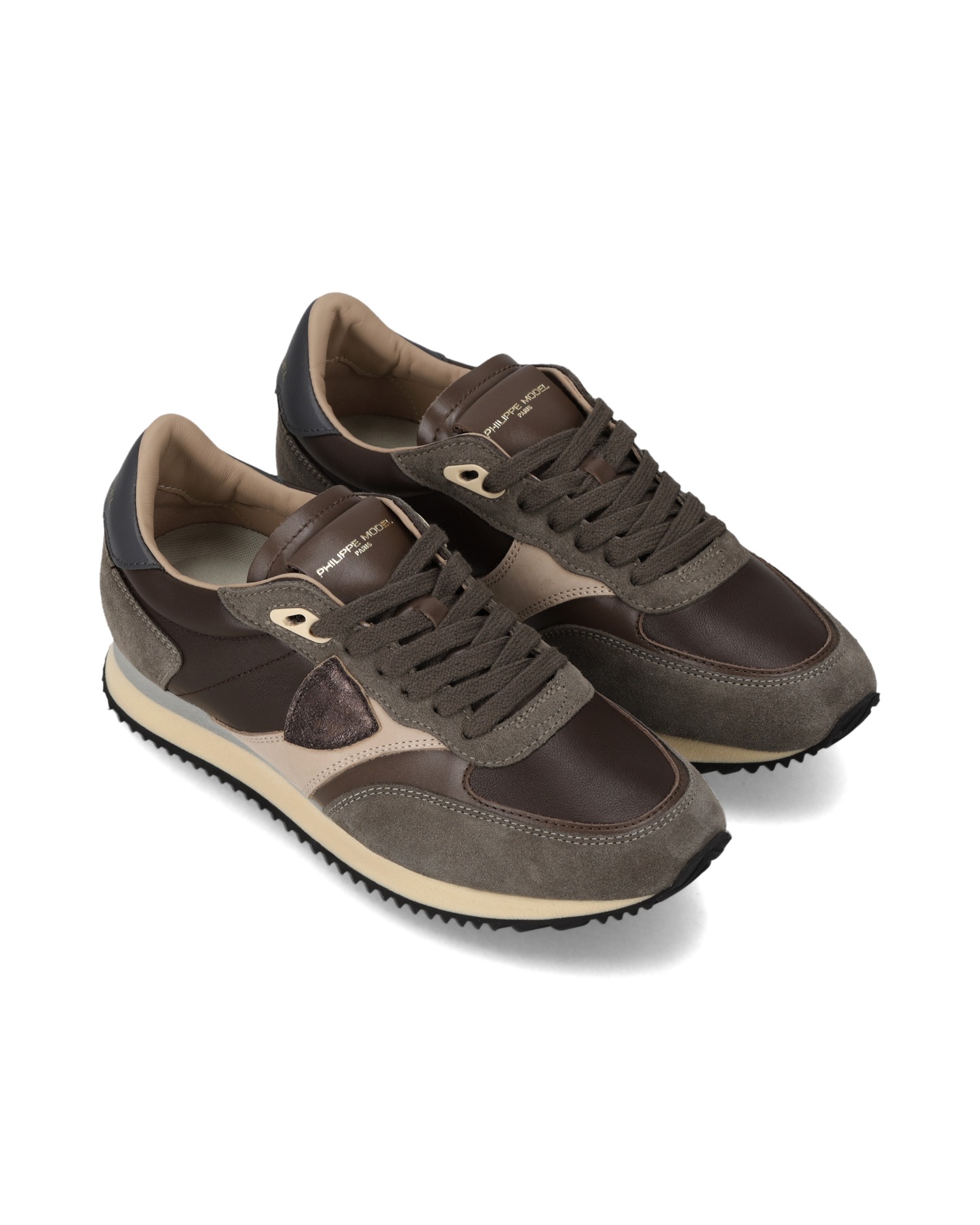 Zapatillas Blville Para Mujer, Marrón Bronce y Negro