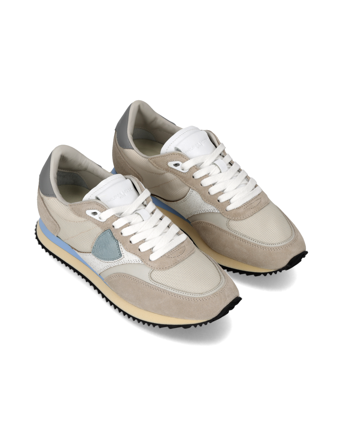 Baskets Blville Femme, Sable Bleu Ciel et Gris