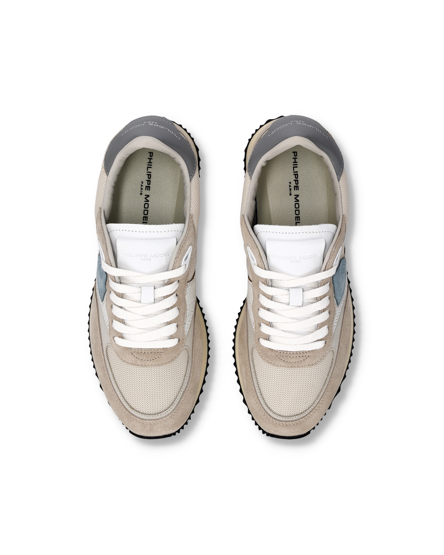 Baskets Blville Femme, Sable Bleu Ciel et Gris