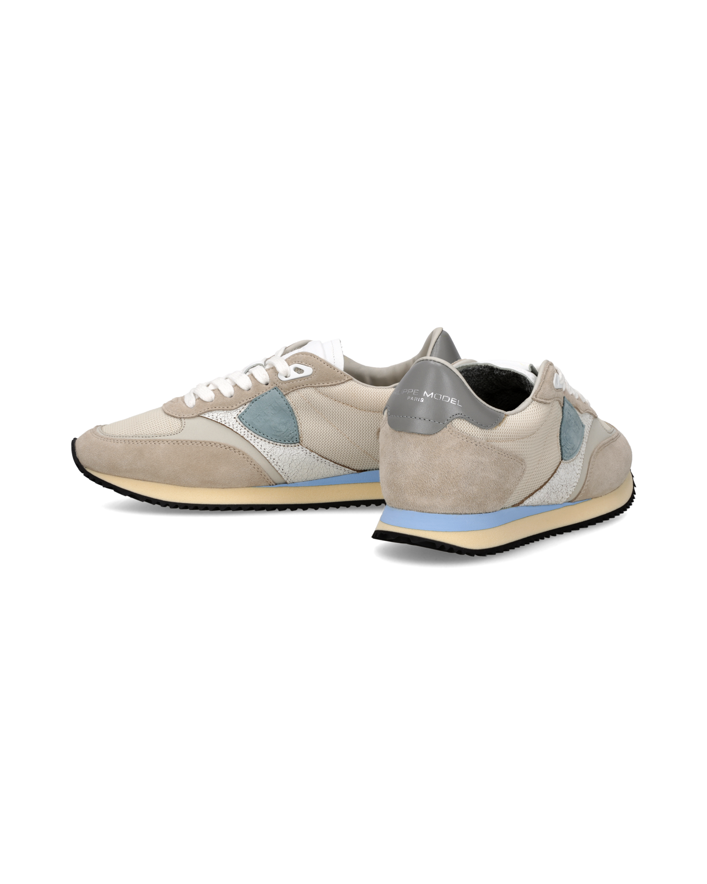 Baskets Blville Femme, Sable Bleu Ciel et Gris