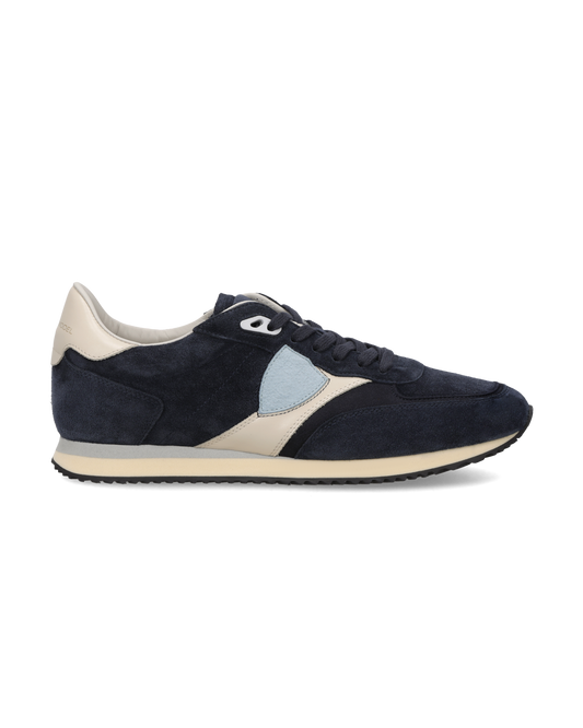 Baskets Blville Homme, Bleu Ivoire et Bleu Ciel