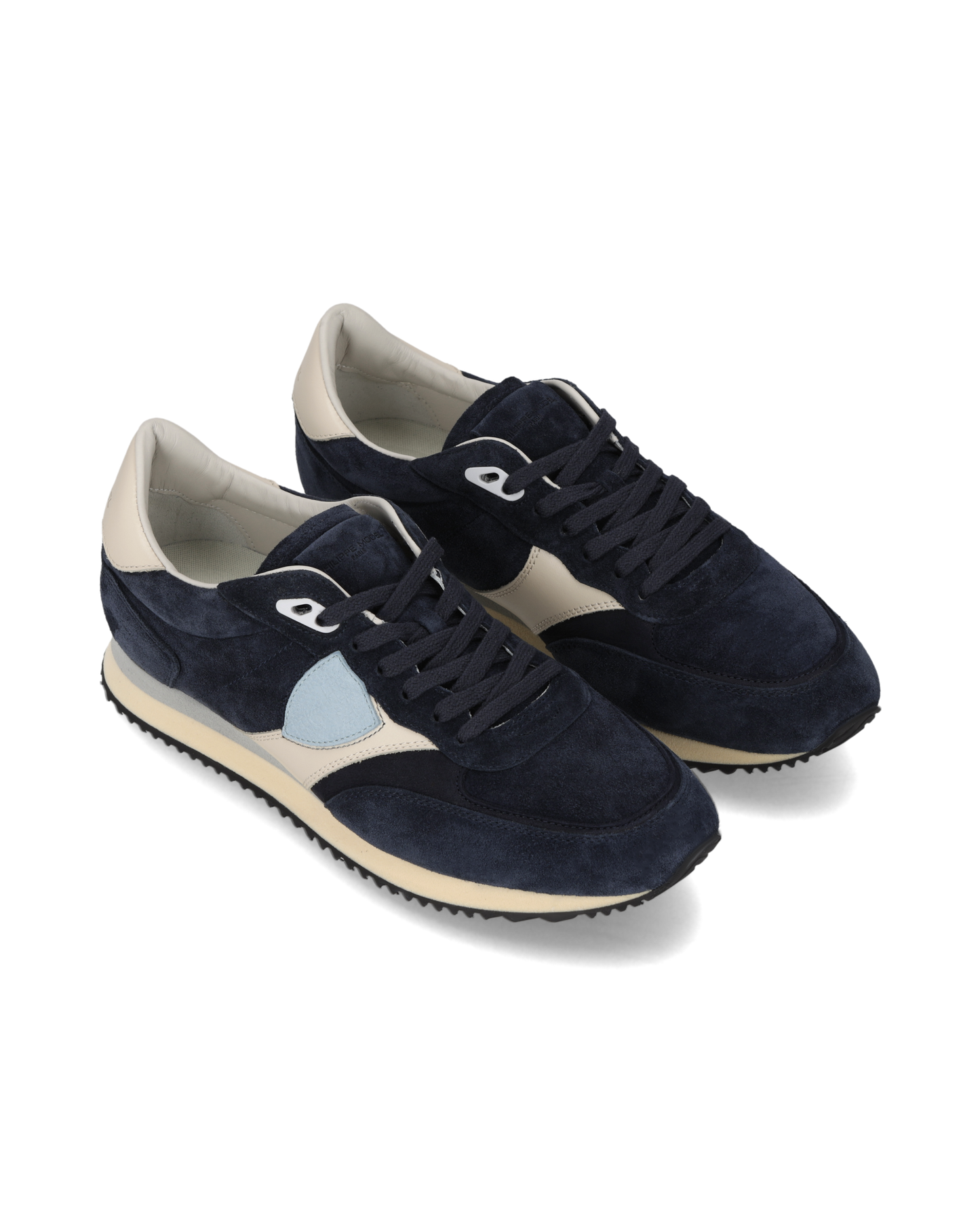 Baskets Blville Homme, Bleu Ivoire et Bleu Ciel