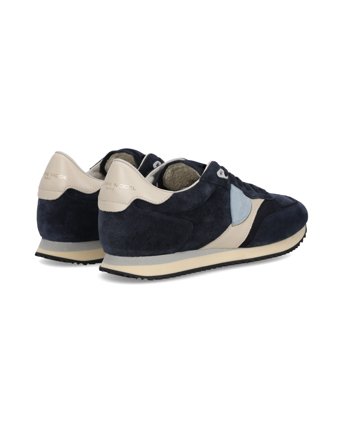 Baskets Blville Homme, Bleu Ivoire et Bleu Ciel