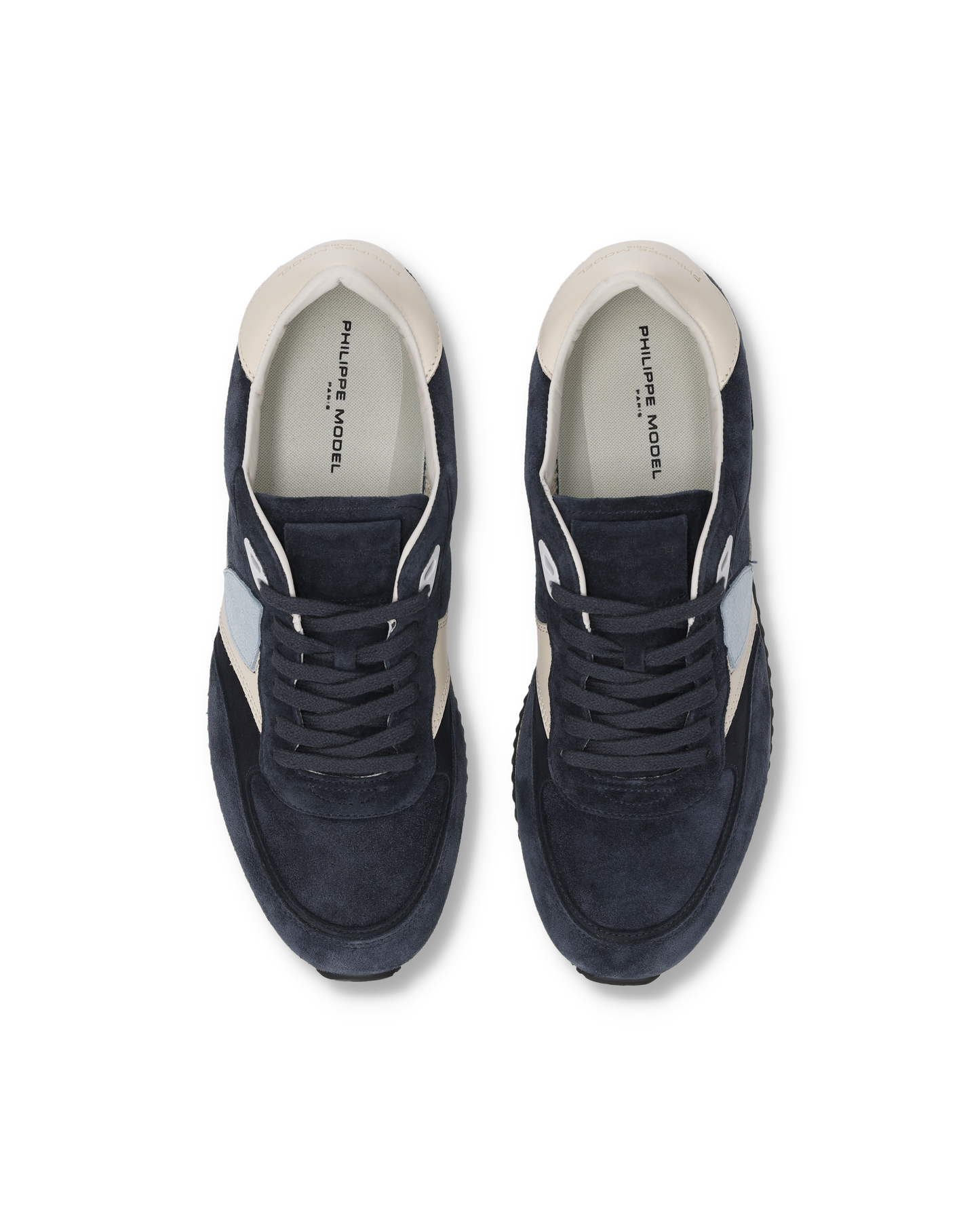Baskets Blville Homme, Bleu Ivoire et Bleu Ciel