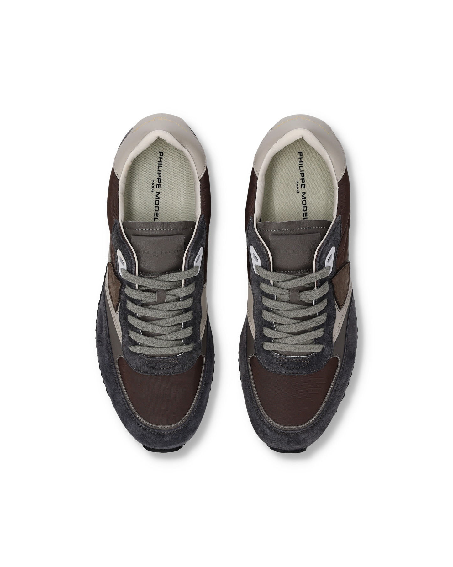 Sneakers Blville Uomo, Grigio Antracite Marrone Avorio