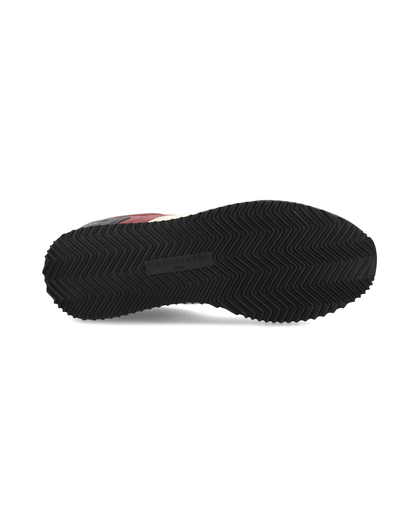 Baskets Blville Homme, Gris Anthracite Bordeaux et Ivoire