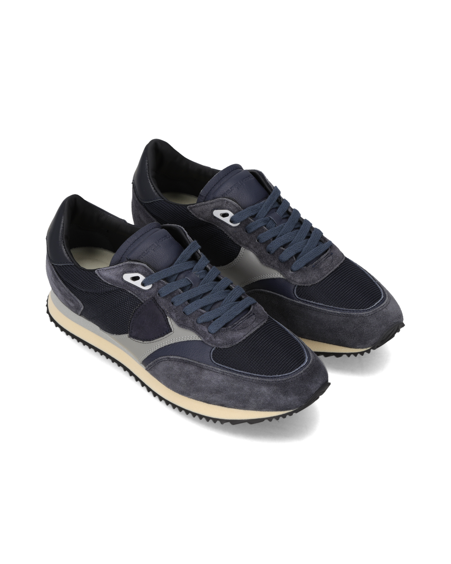 Baskets Blville Homme, Bleu Gris