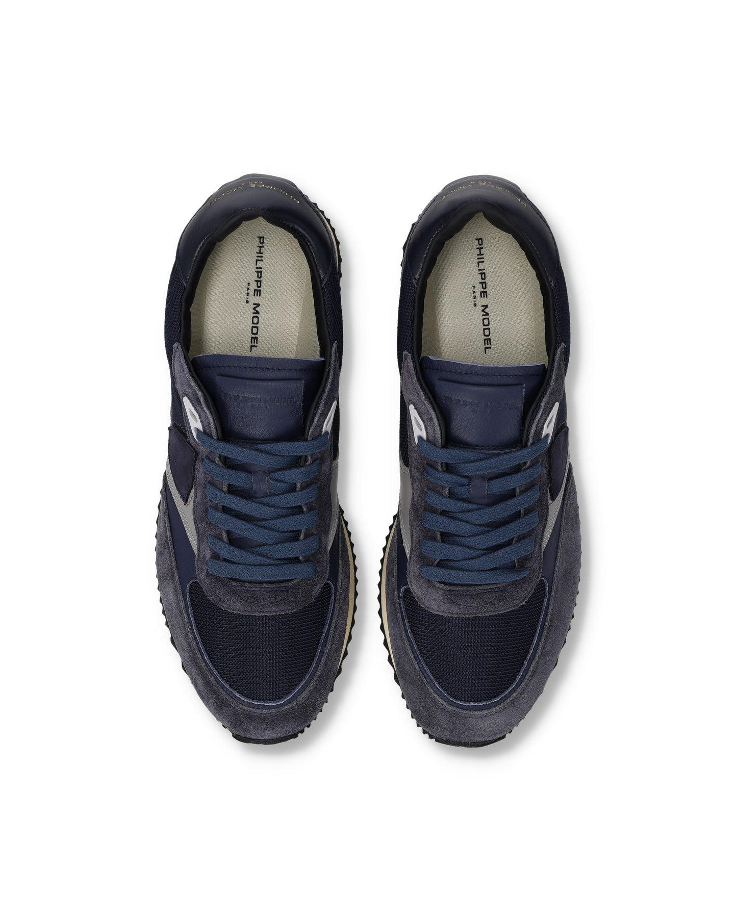 Baskets Blville Homme, Bleu Gris