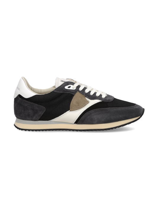 Baskets Blville Homme, Noir Blanc et Beige 