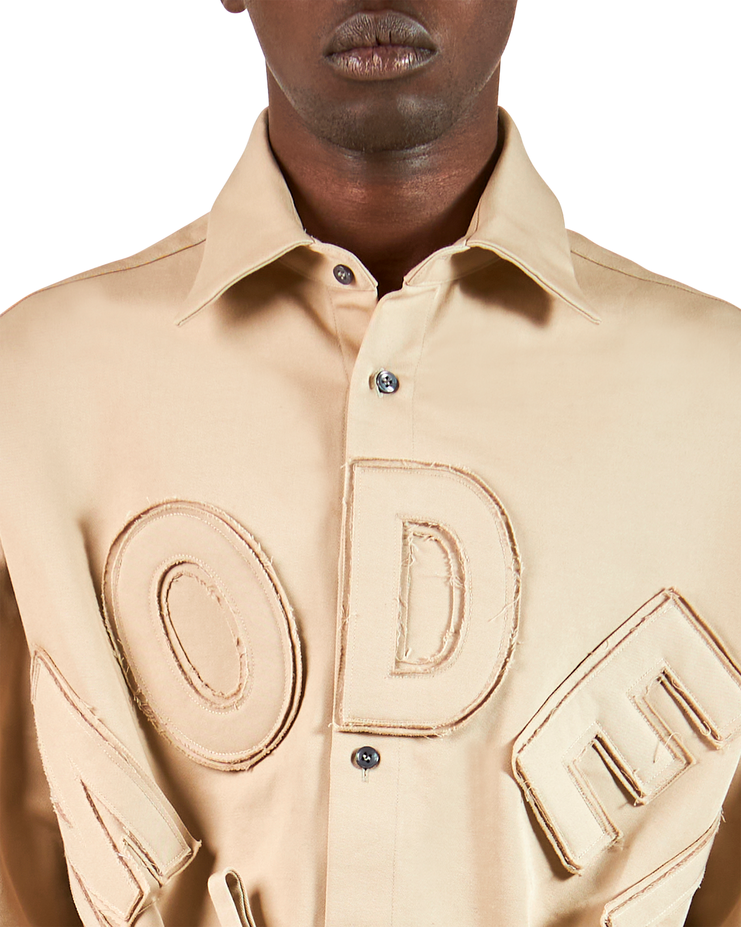 Over Shirt Beige da Uomo 