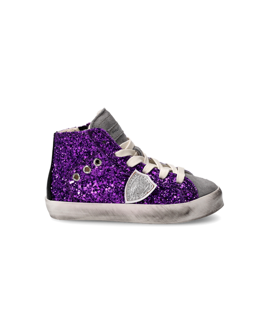 Sneakers Prsx Baby, Viola e Grigio