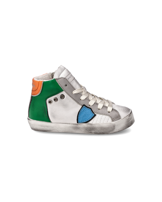 Sneakers Prsx Baby, Bianco, Verde e Arancione