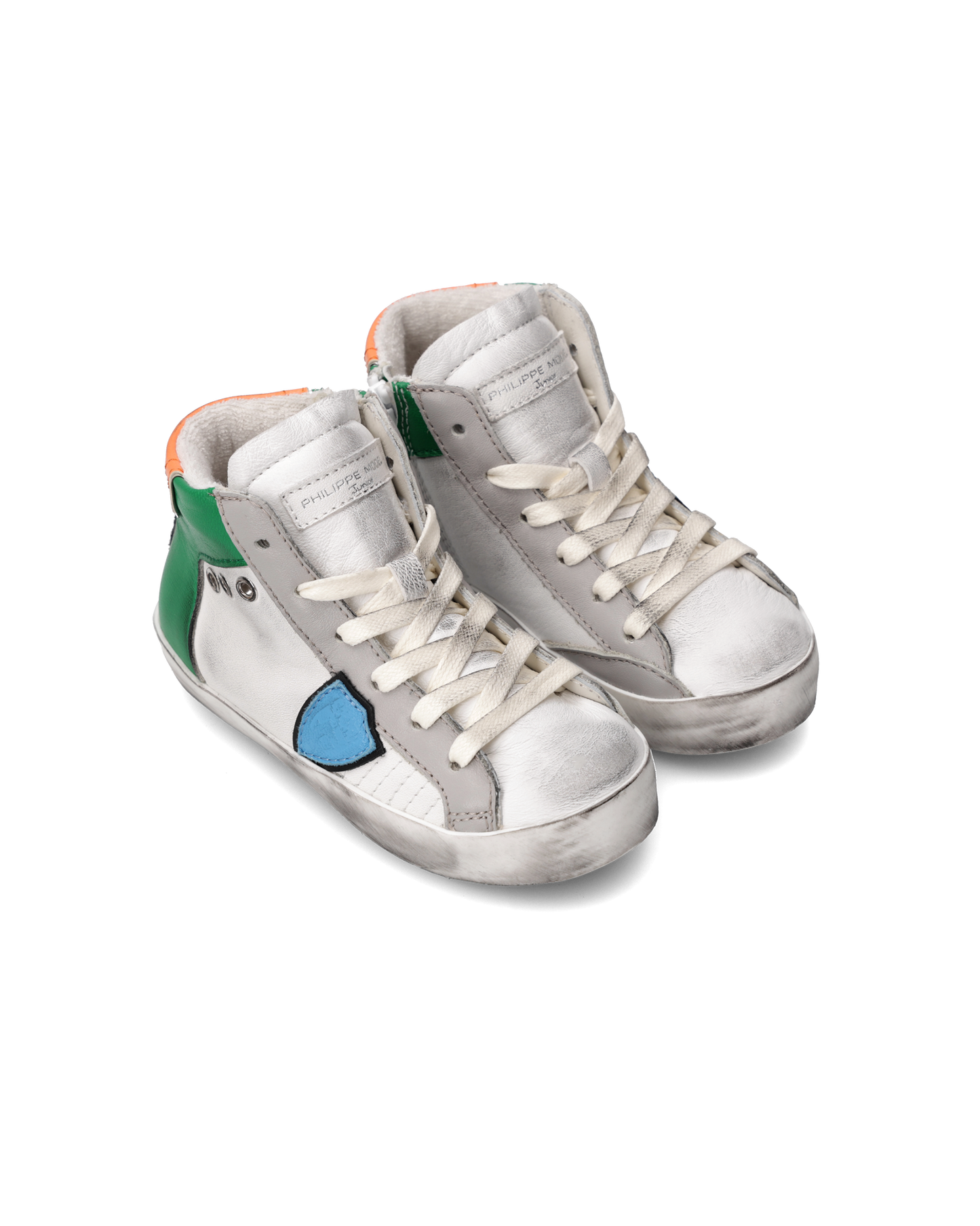 Sneakers Prsx Baby, Bianco, Verde e Arancione