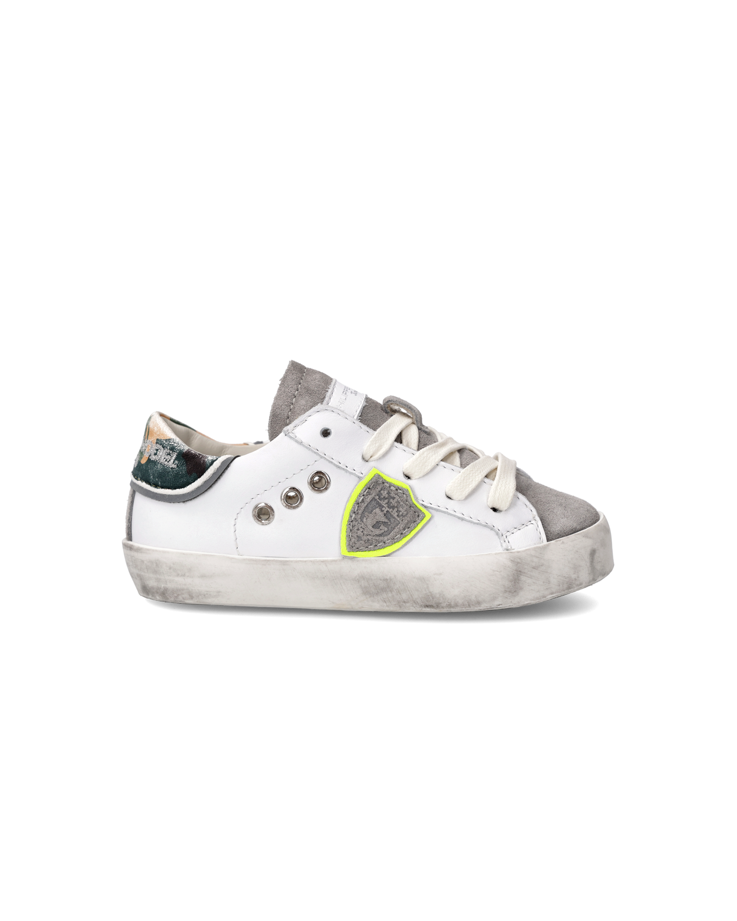 Sneakers Prsx Baby, Bianco Fluo e Verde