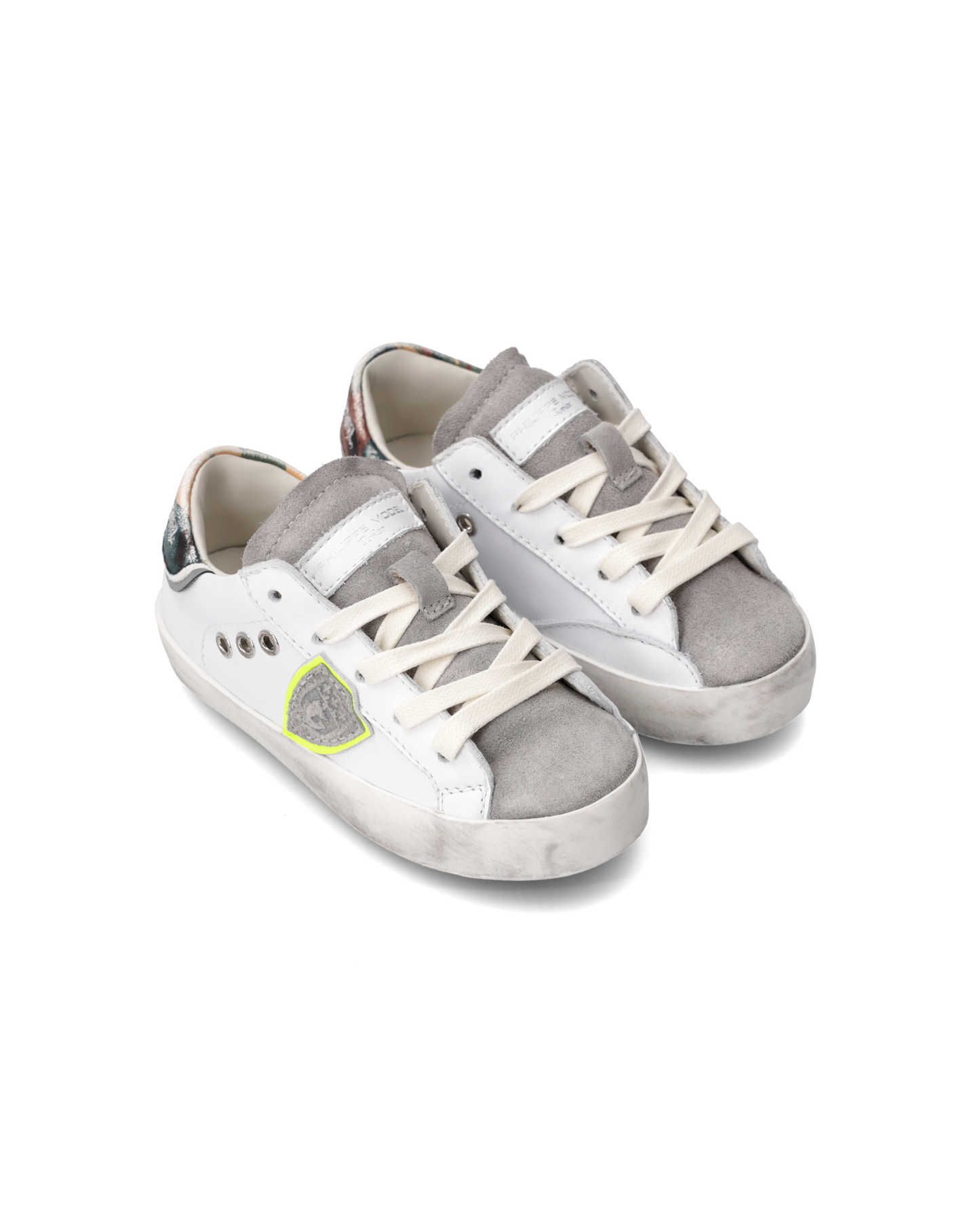 Sneakers Prsx Baby, Bianco Fluo e Verde