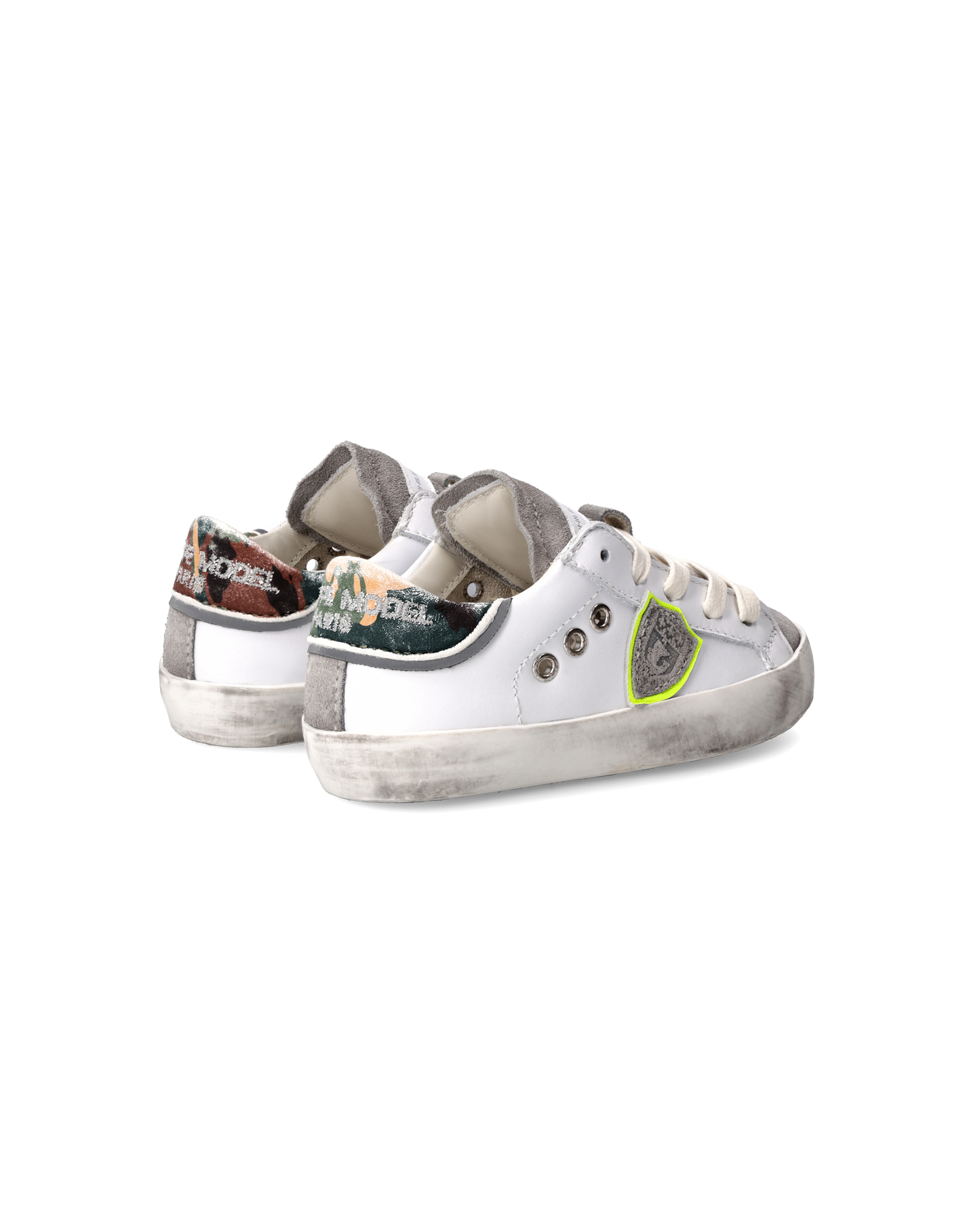 Sneakers Prsx Baby, Bianco Fluo e Verde