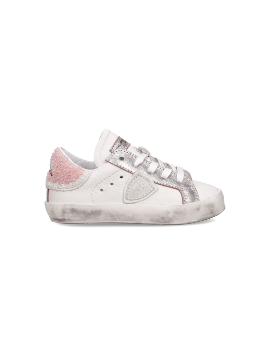 Sneaker Prsx Baby, Bianco Rosa