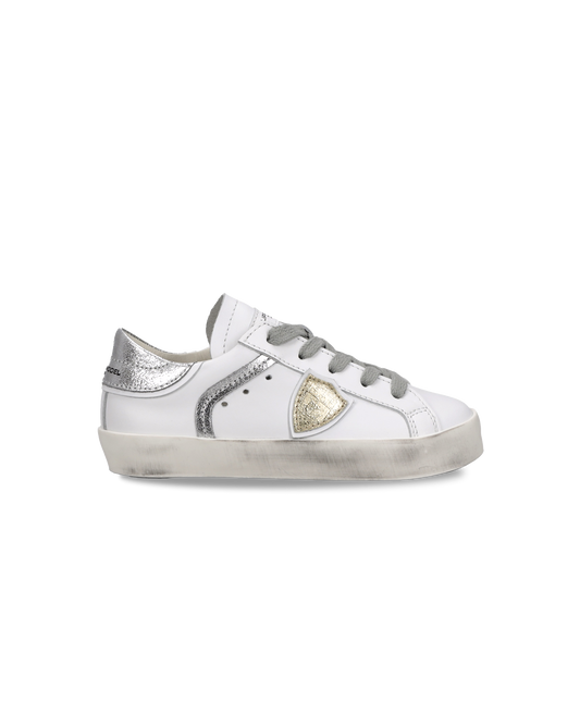 Sneaker Prsx Baby, White Silver