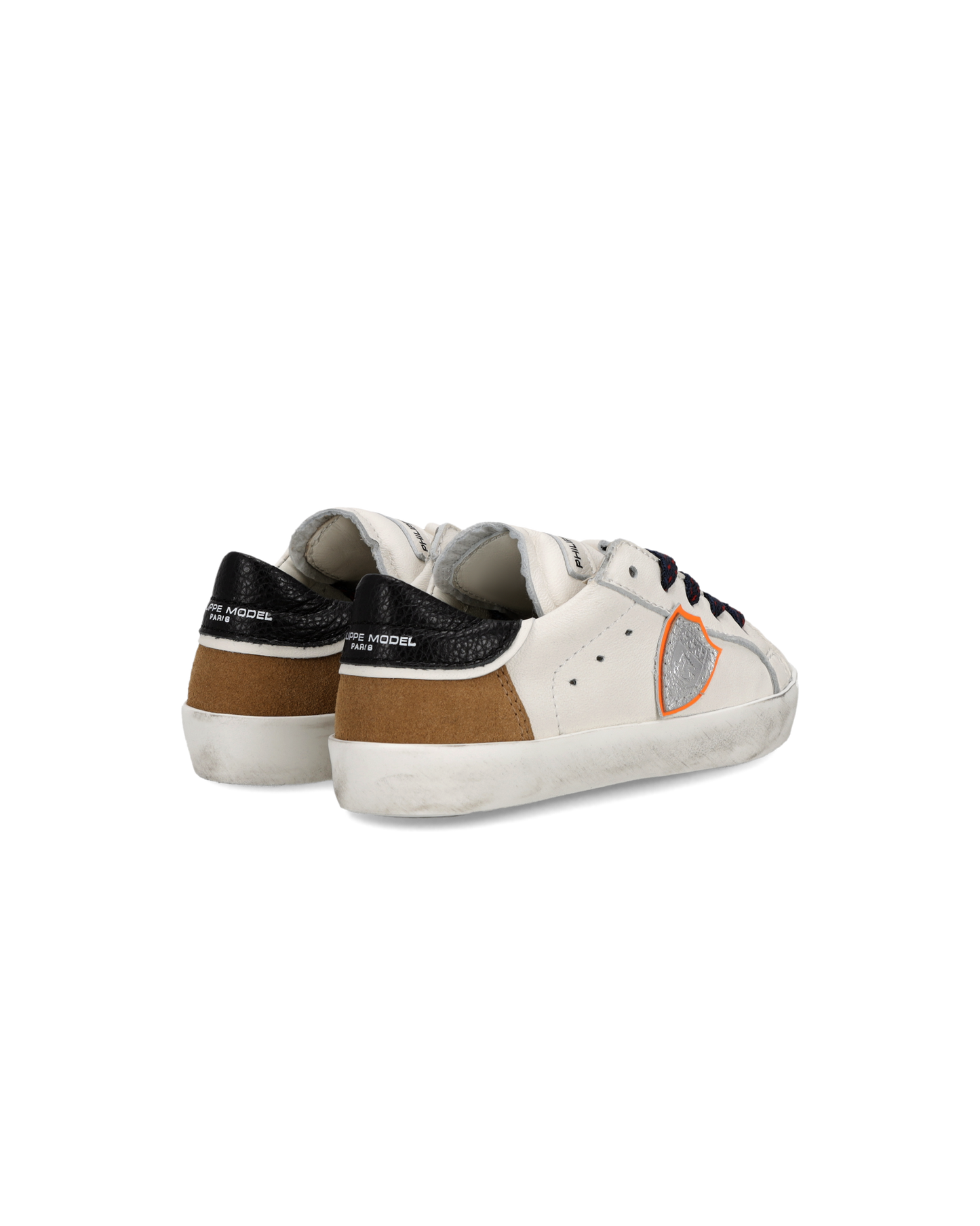 Sneaker Prsx Baby, Bianco Cognac Nero
