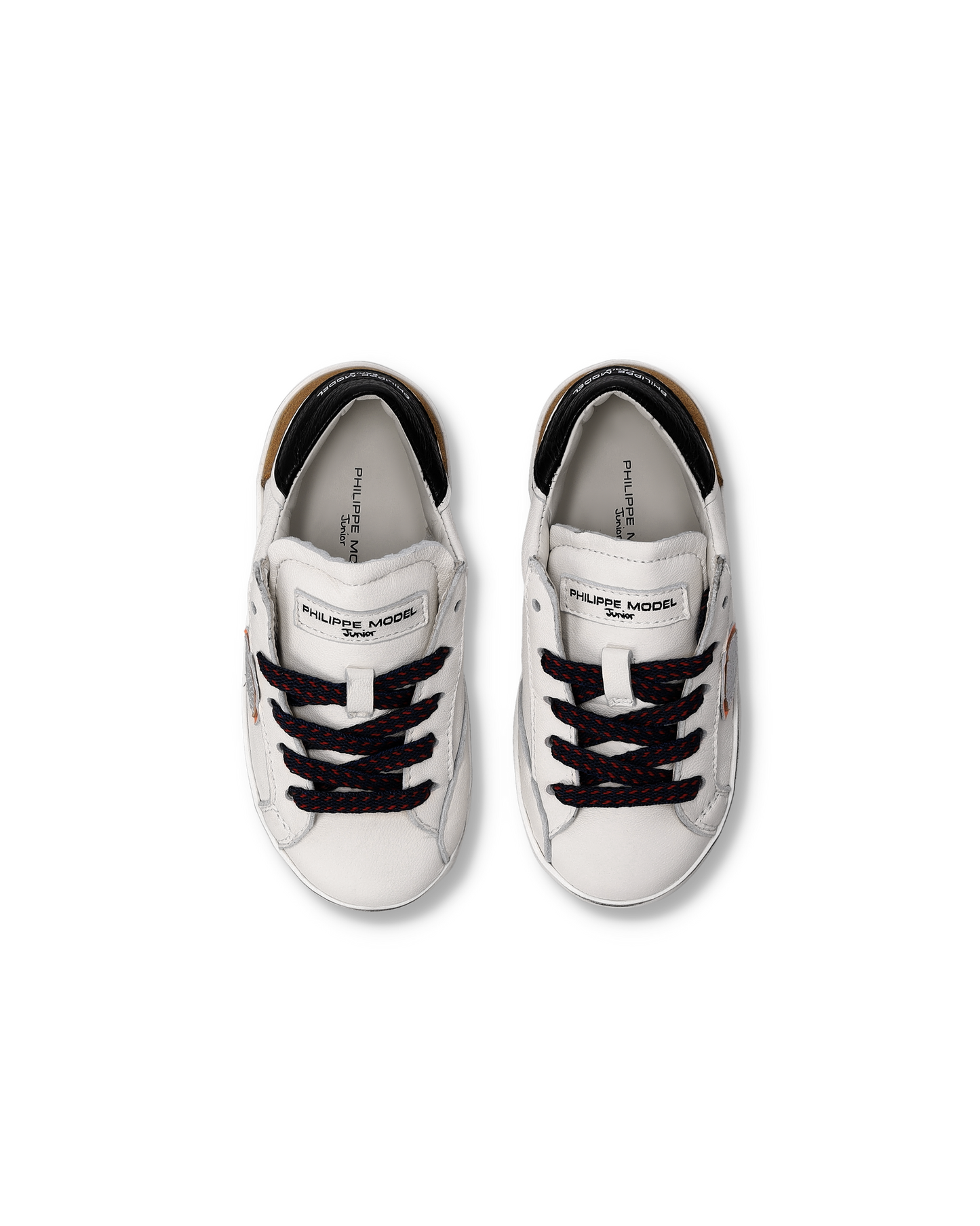 Sneaker Prsx Baby, Bianco Cognac Nero
