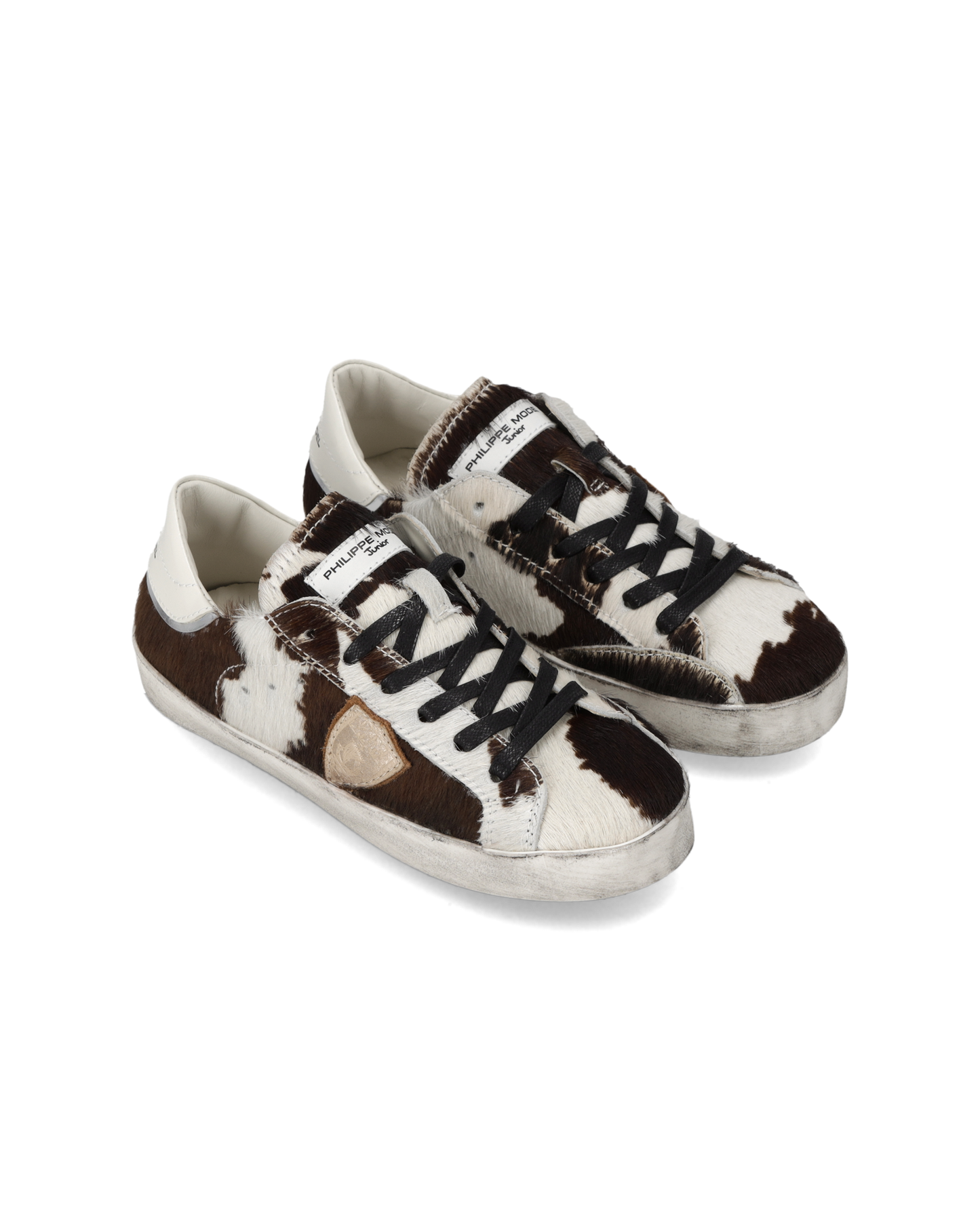 Sneaker Prsx Kids, Animal-Print White Brown
