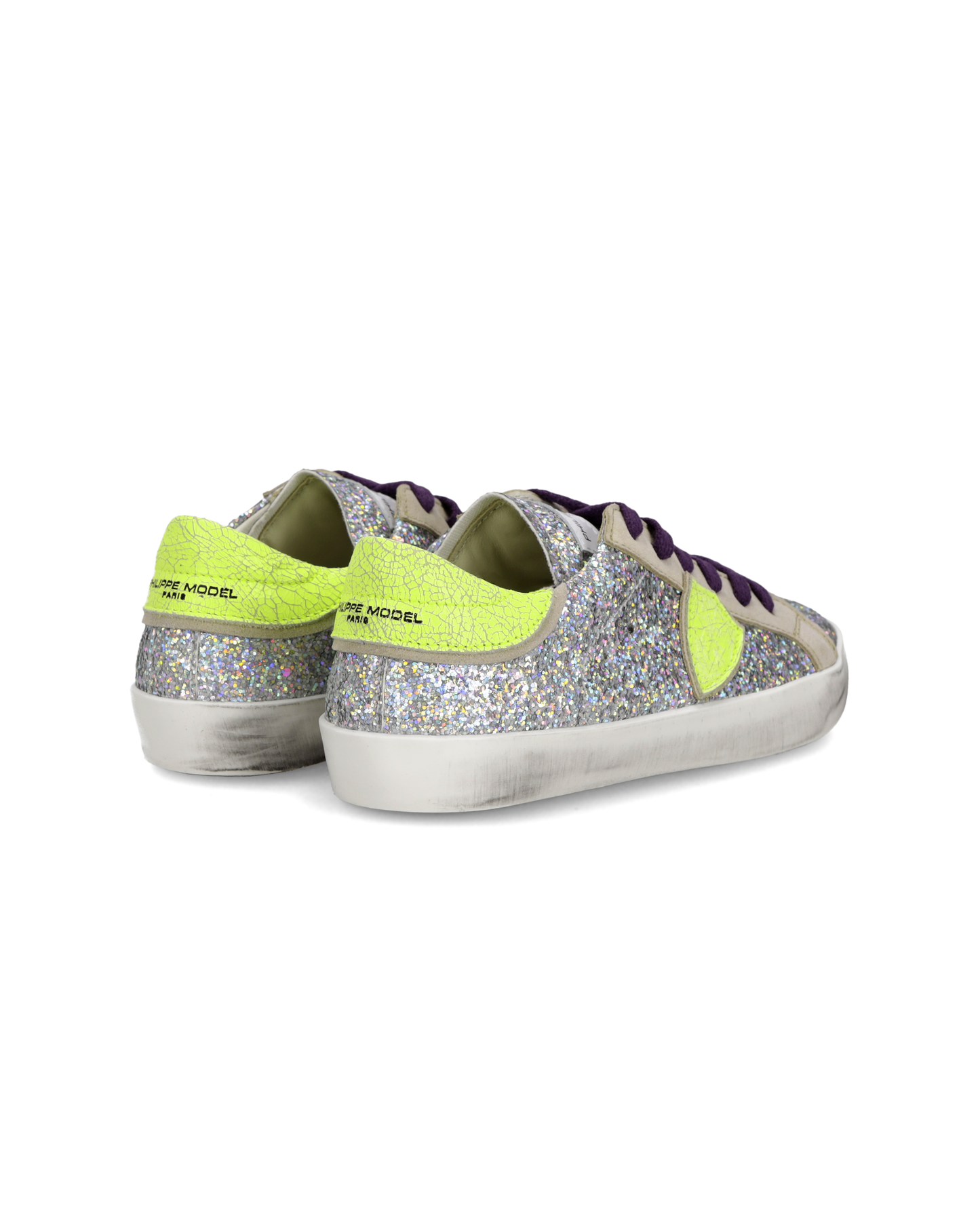 Sneaker Prsx Kids, Argento Fluo