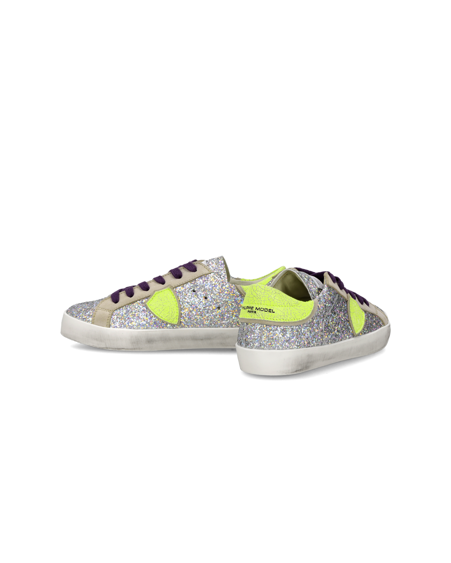 Sneaker Prsx Kids, Argento Fluo