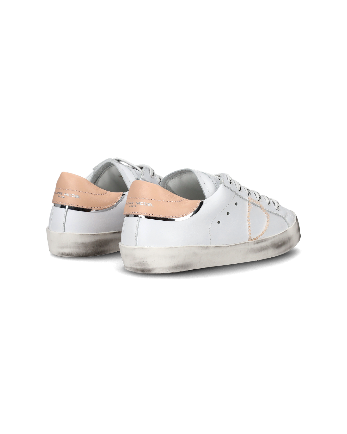 Sneakers Paris da Bambini Nere e Argento in Pelle