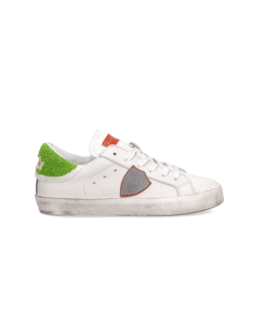 Sneaker Prsx Kids, Bianco Verde