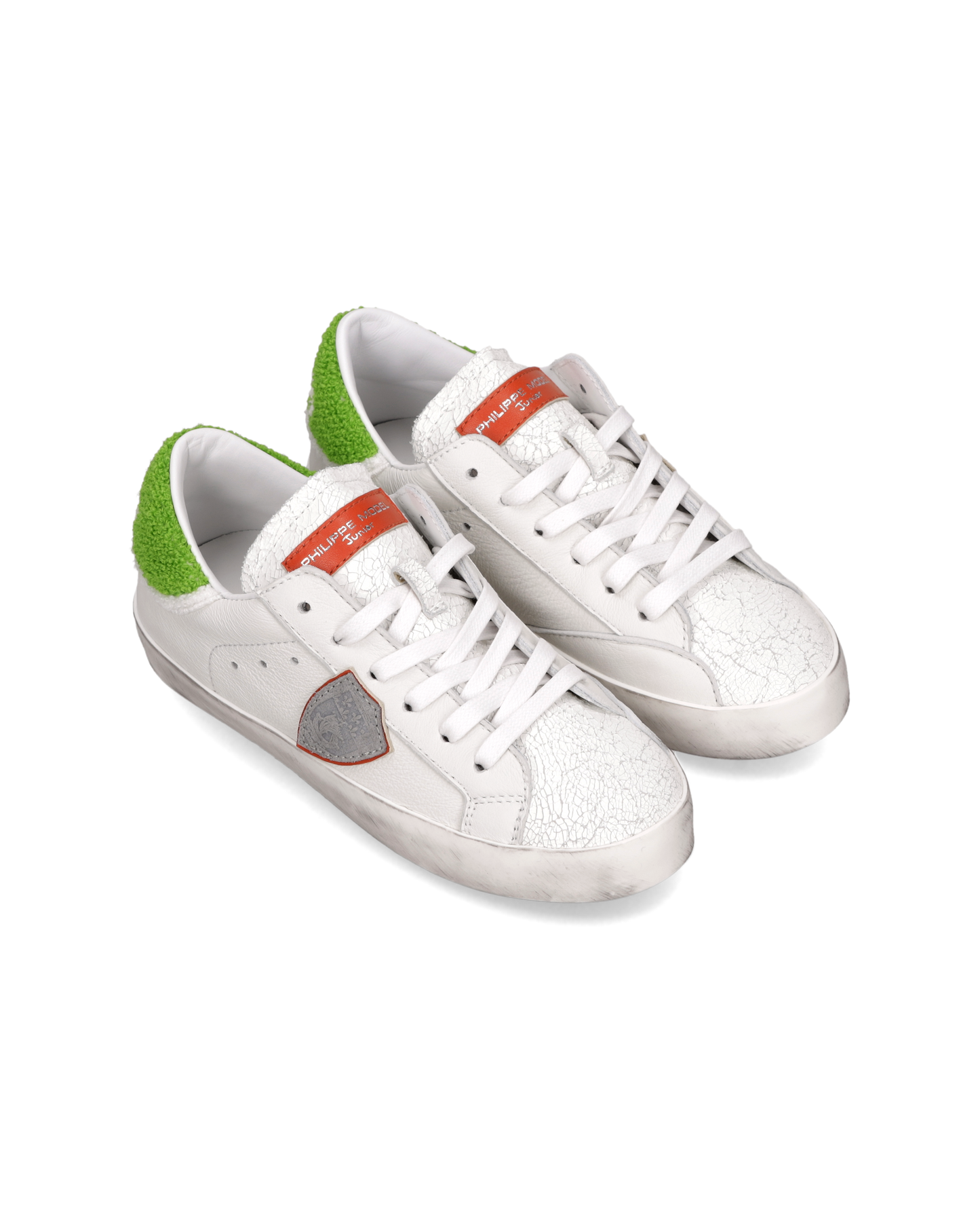 Sneaker Prsx Kids, Bianco Verde