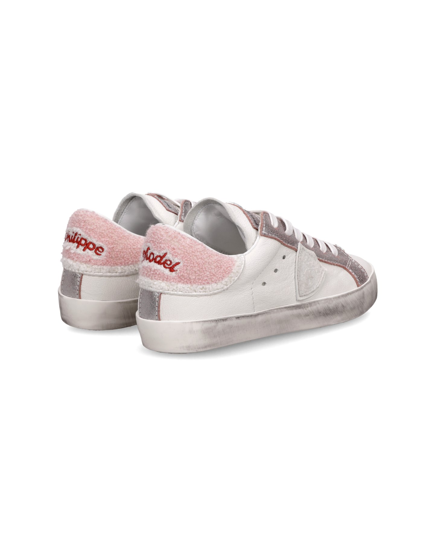 Sneaker Prsx Kids, Bianco Rosa