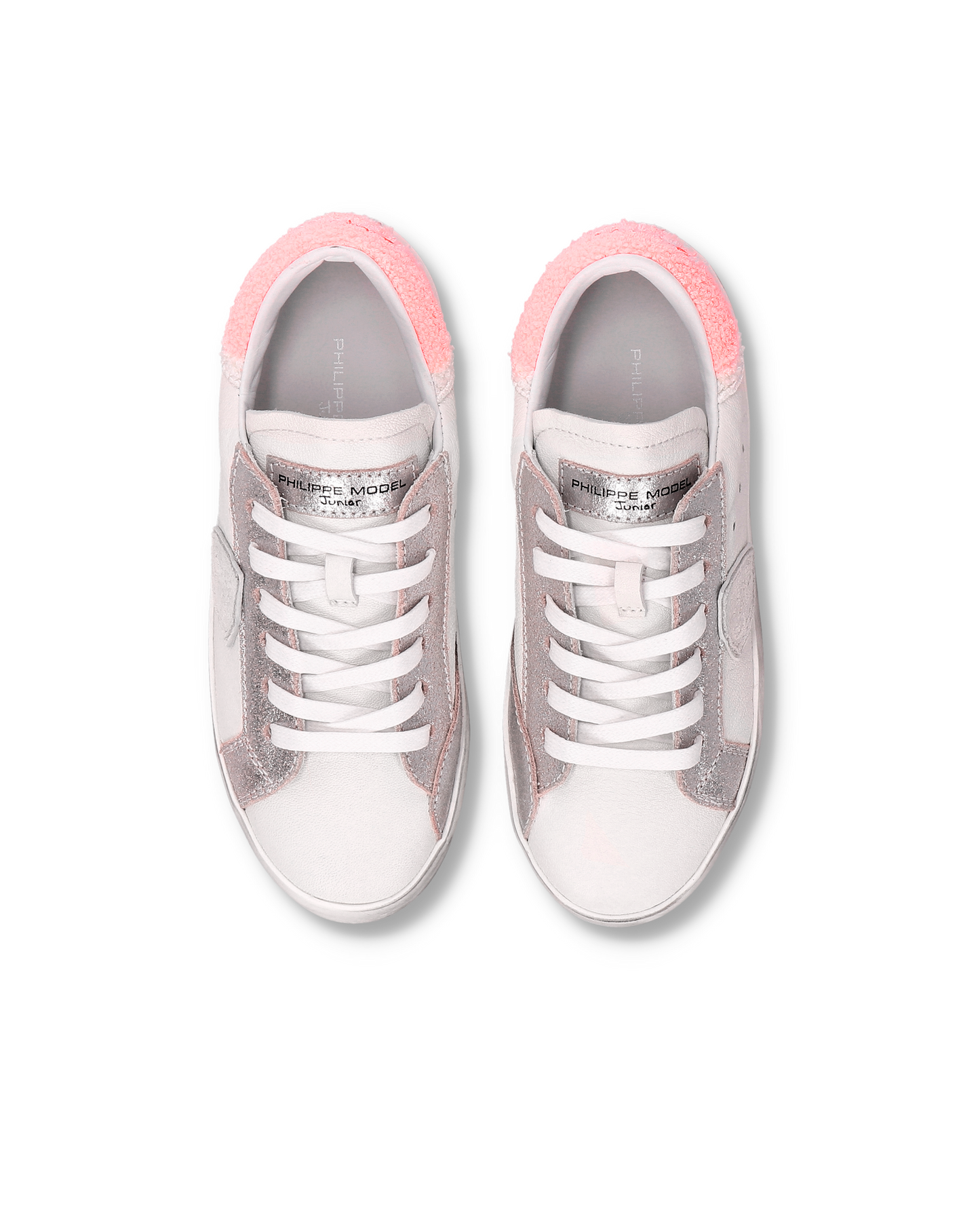 Sneaker Prsx Kids, Bianco Rosa