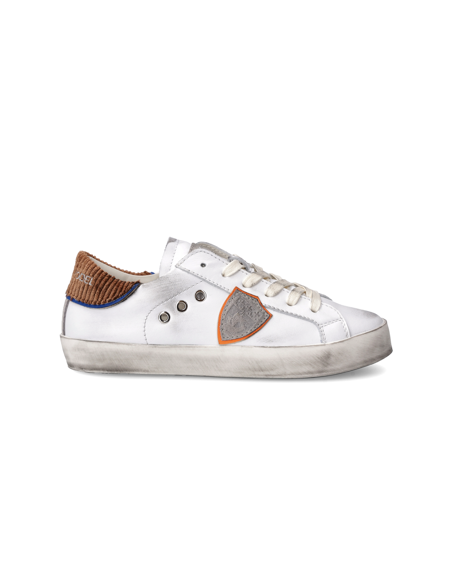 Sneakers Prsx Kids, Bianco e Marrone